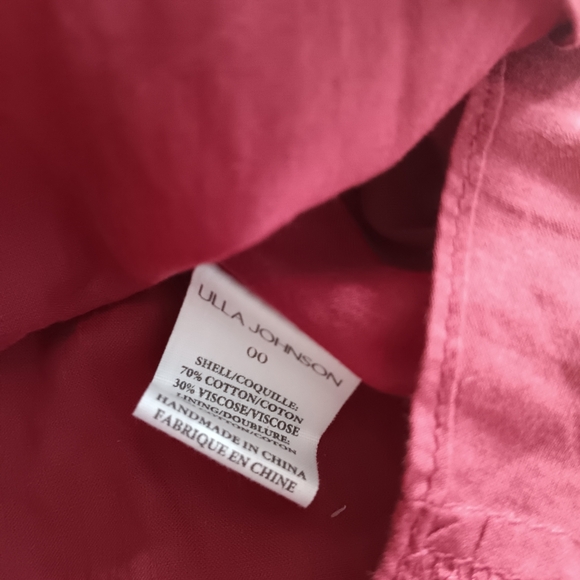 Ulla Johnson Juniper Smocked Waist Puff Sleeve Dress Size 00 Mini - Picture 7 of 7